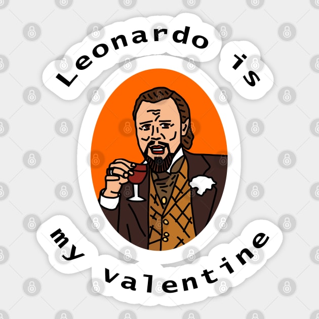 Leonardo is My Valentine on Valentines Day Sticker by ellenhenryart